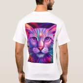 T-shirt Chat en néon (Dos)