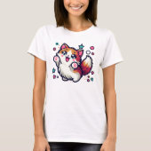 T-shirt Chat en peluche (Devant)