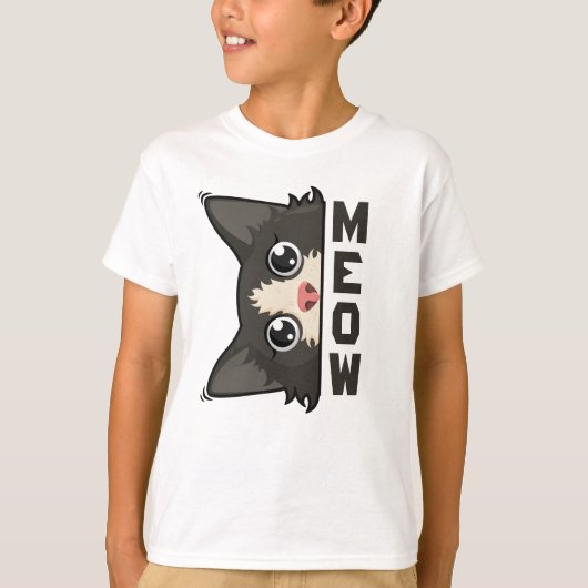 T-shirt Chat en smoking drôle regarde Pun (Devant)