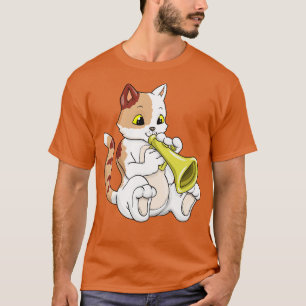 T-shirt Chat en tant que musicien avec et