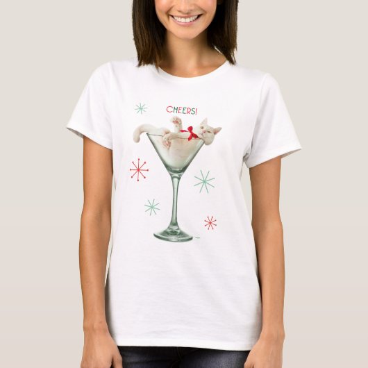 T-shirt Chat en verre Martini (Devant)