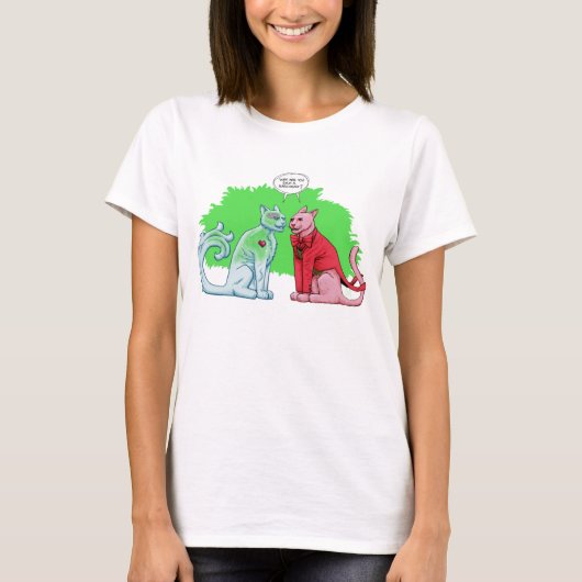T-shirt Chat en verre rose Kitten Terre des Narcissistes O (Devant)