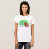 T-shirt Chat en verre rose Kitten Terre des Narcissistes O (Devant entier)