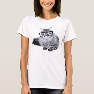 T-shirt Chat en verres