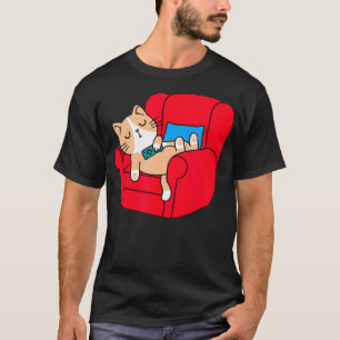 T-shirt Chat endormi Chat paresseux Chat mignon Période de