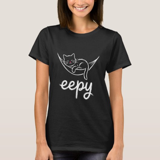 T-shirt Chat endormi drôle mème de chat endormi (Devant)