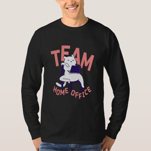T-shirt Chat - Équipe Maison Bureau (Devant)
