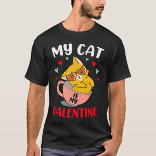 T-shirt Chat Est Ma Saint-Valentin Chat Saint-Valentin