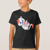 T-shirt Chat et Axolotl Kawaii Neko Anime Boy (Devant)