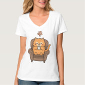 T-Shirt Chat et Café (Devant)