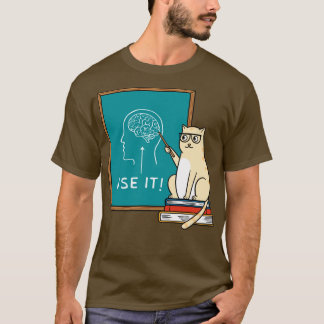 T-shirt Chat et cerveau