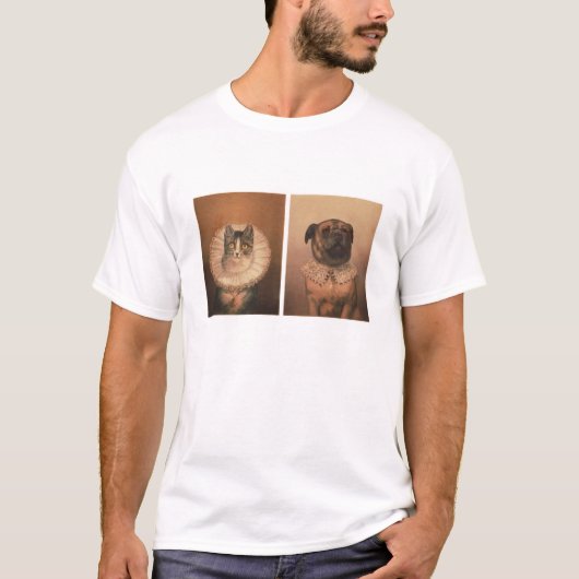 T-shirt Chat et chien (Devant)