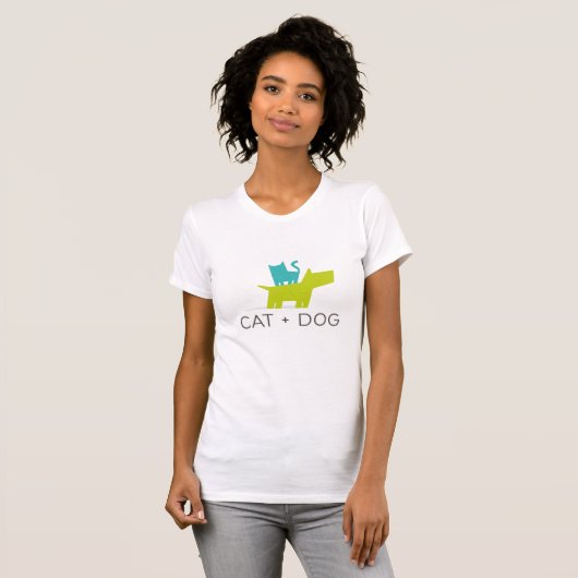T-shirt chat et chien (Devant entier)