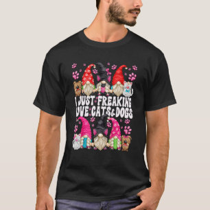 T-shirt Chat Et Chien Maman Drôle Dire Pour Les Femmes Et