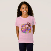 T-shirt chat et chien mignon (Devant entier)