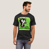 T-shirt Chat et concombres (Devant entier)