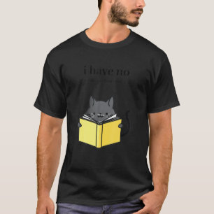 T-shirt Chat Et Livre Cadeaux D'Amoureux Pour Les Femmes J