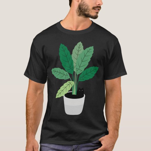 T-shirt Chat et Plante 28 (Devant)
