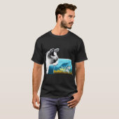T-shirt Chat et poisson ange (Devant entier)