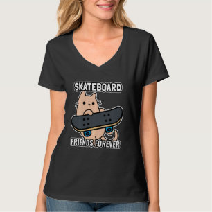 T-shirt Chat Et Ski Amis Pour Toute La Sk8