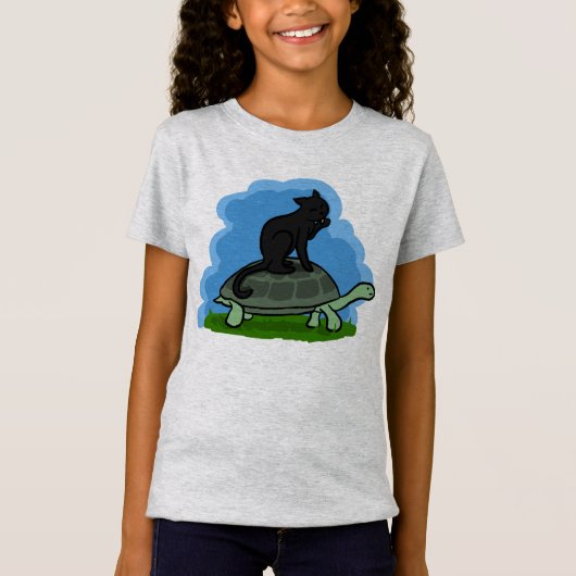 T-Shirt Chat Et Tortue (Devant)