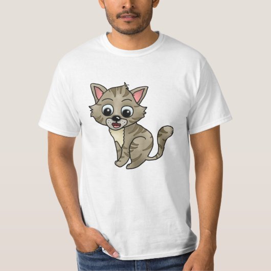 T-shirt Chat étonné (Devant)