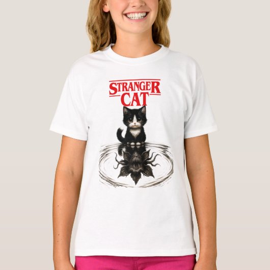 T-shirt chat étranger (Devant)