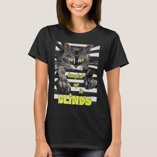 T-shirt Chat explorateur de stores Kitten (Devant)