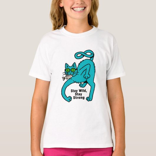 T-shirt Chat Expressif Excentrique (Devant)