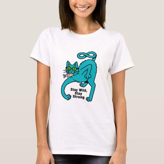 T-shirt Chat Expressif Excentrique (Devant)