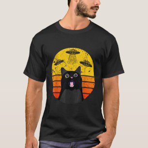 T-shirt Chat extraterrestre UFO pour hommes drôle étrange