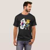 T-shirt chat fan de Corée du Sud (Devant entier)