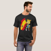T-shirt Chat fan d'Espagne (Devant entier)