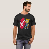 T-shirt Chat fan du Danemark (Devant entier)