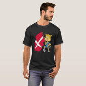 T-shirt Chat fan du Danemark (Devant entier)