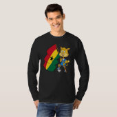 T-shirt Chat fan du Ghana (Devant entier)