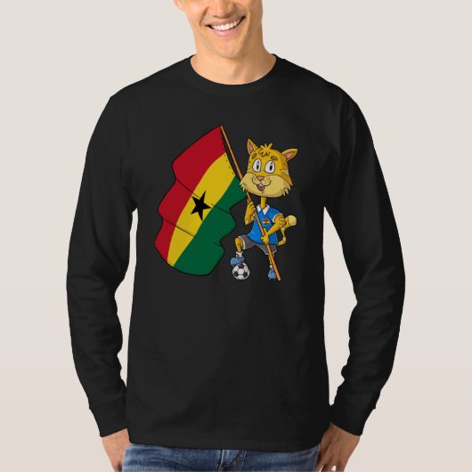 T-shirt Chat fan du Ghana (Devant)