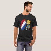 T-shirt chat fan hollande (Devant entier)