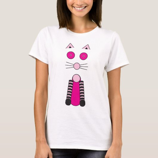 T-shirt Chat fantaisie (Devant)