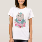 T-shirt chat fantaisie (Devant)