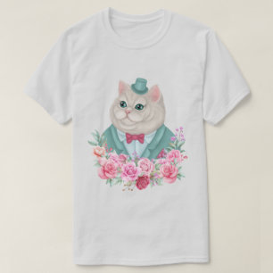 T-shirt Chat fantaisie