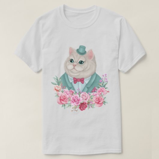 T-shirt Chat fantaisie (Design devant)