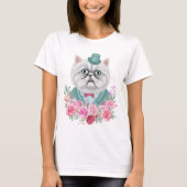T-shirt Chat fantaisie (Devant)