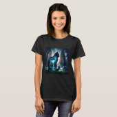 T-shirt Chat Fantastique Double Exposition (Devant entier)