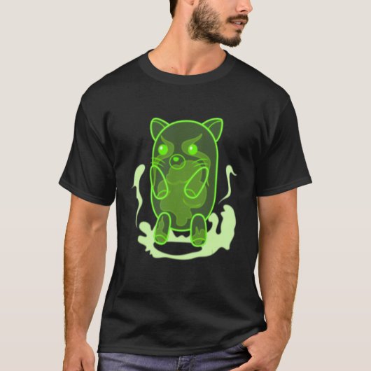T-shirt Chat Fantôme de l'Exposition Féline ! (Devant)