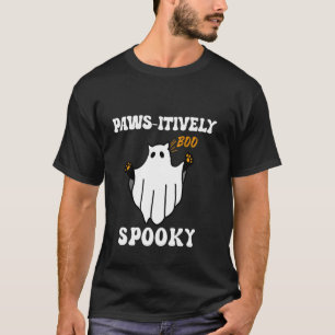 T-shirt Chat fantôme d'Halloween absolument effrayant