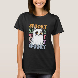 T-shirt Chat fantôme drôle de costume d'Halloween effrayan
