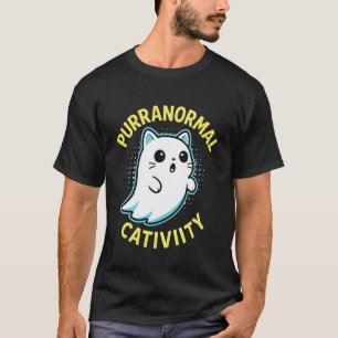 T-shirt Chat fantôme Gothique Esthétique Paranormal Occult