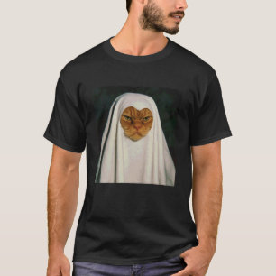 T-shirt Chat fantôme mécontent drôle Halloween