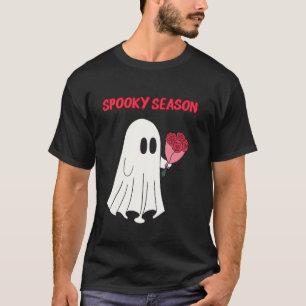 T-shirt Chat fantôme mignon de la saison effrayante